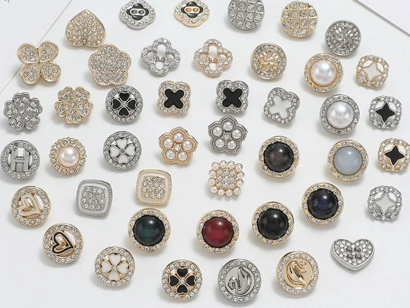fashion crystal button mix for womenswear and occasionwear