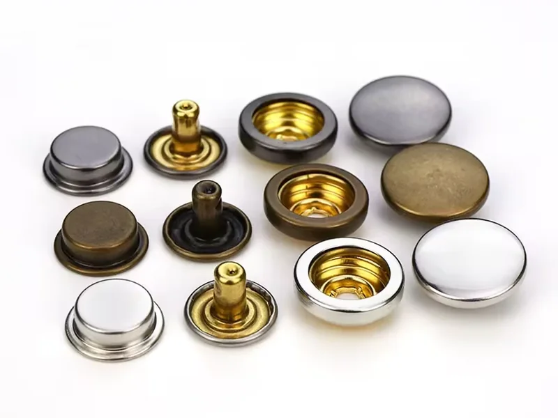 heavy duty metal snap fasteners for denim jackets and bags